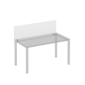 Экран для стола 140 на белом металлокаркасе Комфорт КФ, белый премиум (140x45x1.8) К.Б 842 во Владикавказе