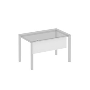 Экран стола защитный (ДСП) с кронштейнами для стола 120 на белом металлокаркасе Комфорт КФ, белый премиум (120x3.2x1.8) К.Б1 812 во Владикавказе