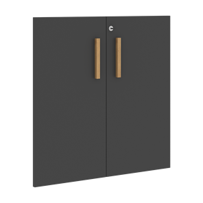 Низкие двери для шкафов с замком FORTA Черный ГрафитFLD 40-2(Z) (794х18х766) во Владикавказе