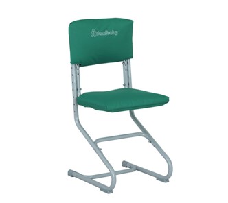 Комплект чехлов на сиденье и спинку стула СУТ.01.040-01 Зеленый, Замша во Владикавказе