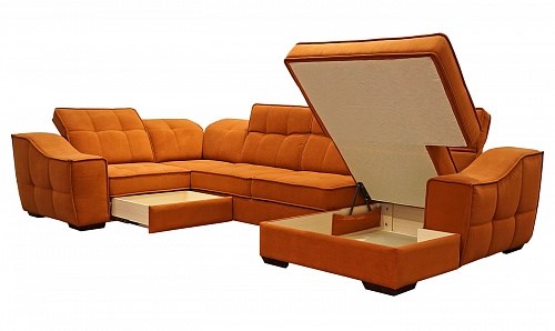 Угловой диван N-11-M (П1+ПС+УС+Д2+Д5+П1) во Владикавказе - изображение 1