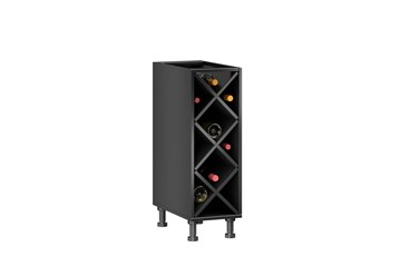 Тумба кухонная винная Мокка ЛД 270.070, цвет черный во Владикавказе