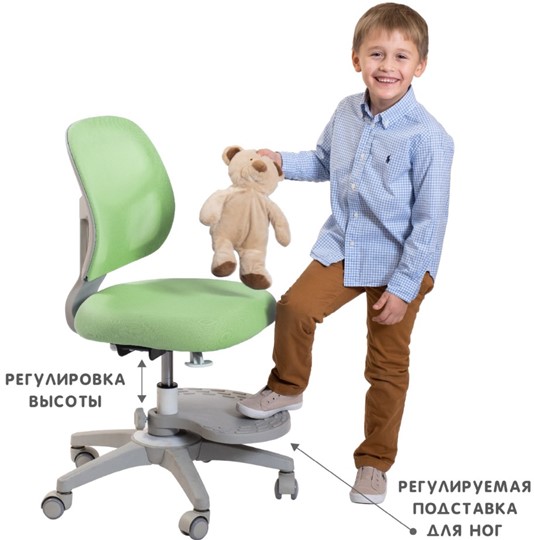 Детское кресло Holto-22 зеленое во Владикавказе - изображение 2
