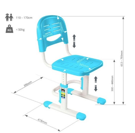 Растущий стул SST3 Blue во Владикавказе - изображение 4