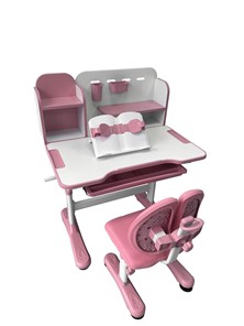 Растущая парта + стул Vivo Pink FUNDESK во Владикавказе - предосмотр 2