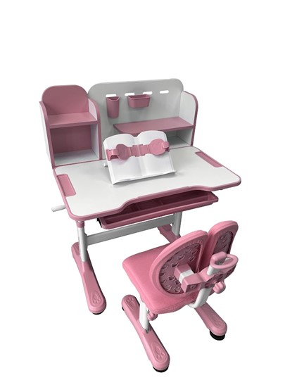 Растущая парта + стул Vivo Pink FUNDESK во Владикавказе - изображение 2