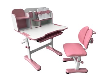 Растущая парта + стул Vivo Pink FUNDESK во Владикавказе - предосмотр 4