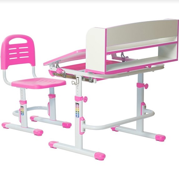 Детский стол-трансформер SET HOLTO-26 с надстройкой (розовый) во Владикавказе - изображение 11