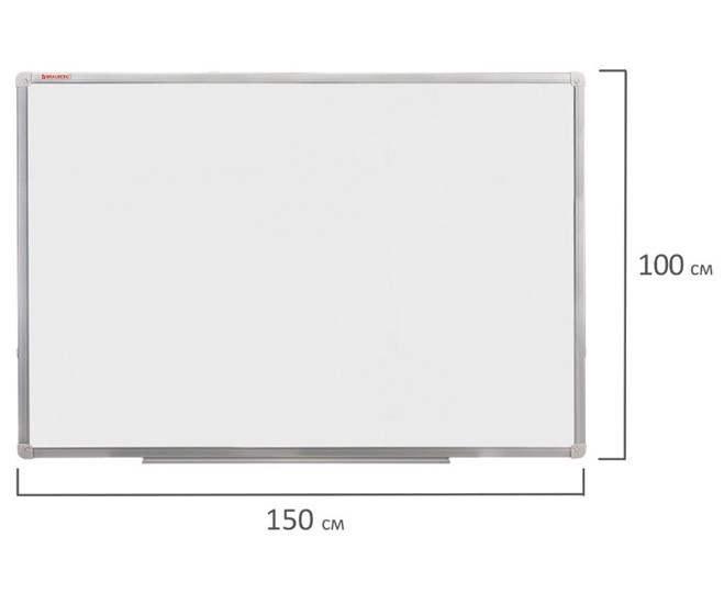 Магнитная доска на стену BRAUBERG 100х150 см, алюминиевая рамка во Владикавказе - изображение 8