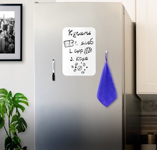 Доска магнитно-маркерная на холодильник BRAUBERG, 30х21 см с маркером, магнитом и салфеткой во Владикавказе - предосмотр 2