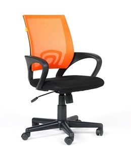 Компьютерное кресло CHAIRMAN 696 black Сетчатый акрил DW66 оранжевый во Владикавказе - предосмотр