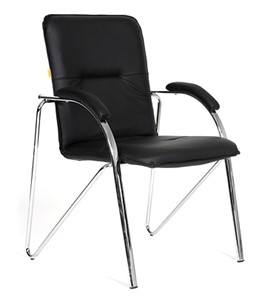 Кресло компьютерное CHAIRMAN 850 Экокожа Terra 118 черная во Владикавказе - предосмотр