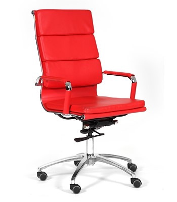 Офисное кресло CHAIRMAN 750 экокожа красная во Владикавказе - изображение