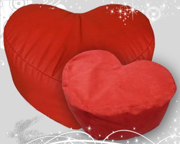 Кресло-мешок Позитив Сердце-пуф во Владикавказе