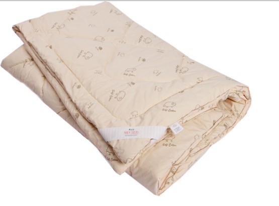 Стеганое одеяло ОВЕЧЬЯ ШЕРСТЬ в упаковке п-э вакуум во Владикавказе - изображение